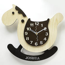 Personalized Rocking Horse Clock