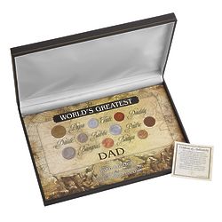 Personalized World's Greatest Boxed Coin Set