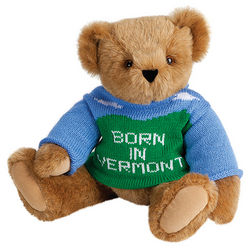 Born in Vermont Sweater 15 Inch Teddy Bear