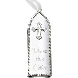 Bless This Child Engravable Christening / Baptism Wall Plaque