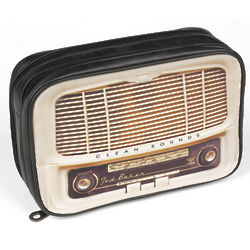Radio Cables and Clobber Canvas Toiletry Bag