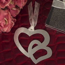 Two Hearts That Beat As One Bookmark Bridal Favor