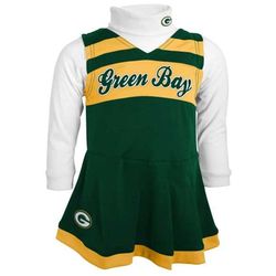Preschooler's Green Bay Packers Cheerleader Outfit