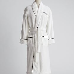 Personalized Women's 5-Star Terry Robe in White