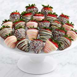 24 Gourmet Dipped Birthday Strawberries
