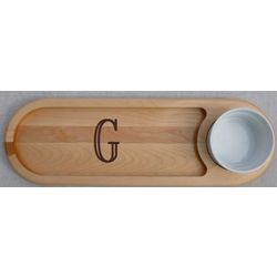 Personalized Dip and Serve Cutting Board