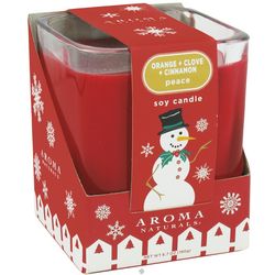 Peace Ruby Holiday Square Soy Candles