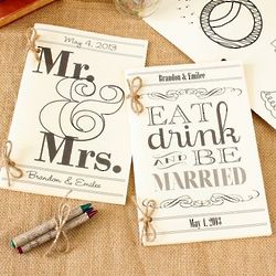 Personalized Wedding Coloring Books with Crayon Set