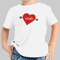 Cupid's Heart Personalized Youth T-Shirt