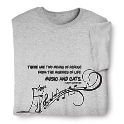 Music and Cats T-Shirt