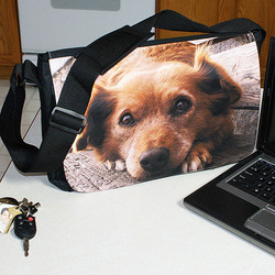 Photo or Logo Personalized Laptop - Messenger Shoulder Bag