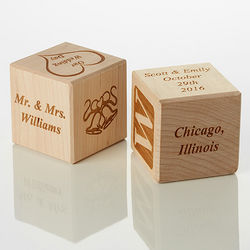 Our Wedding Personalized Wood Block