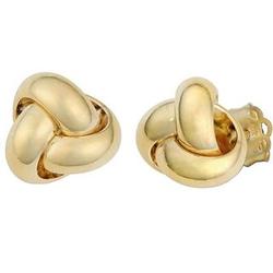 14k Yellow Gold Love Knot Earrings