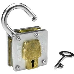 Houdini Lockout and Key Metal Trick Lock Puzzle