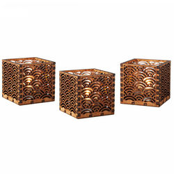 Handcrafted Wooden Screen Candleholders