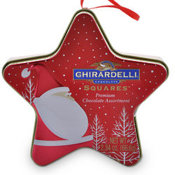 Jolly Santa Star Chocolate Gift Tin