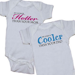 Personalized Hotter or Cooler Infant Bodysuit