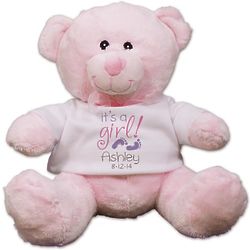 It's A Girl Pink Teddy Bear