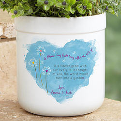 A Mom's Hug Personalized Outdoor Flower Pot