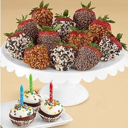 Birthday Brownie Pops & a Dozen Strawberries