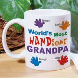 Personalized Most HANDsome Coffee Mug