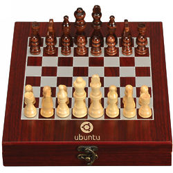 Personalized Chess Set in Rosewood Box