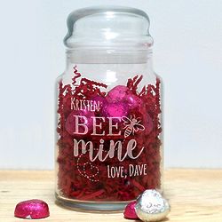Personalized Bee Mine Jar