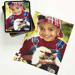 Pieces of Love Personalized Photo Puzzle and Tin