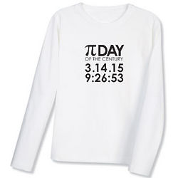 Pi-Day of the Century Ladies Long Sleeve T-Shirt