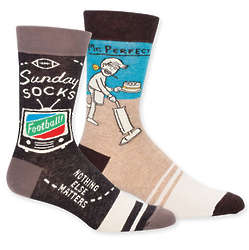 Men's Mr. Perfect and Sunday Funny Socks