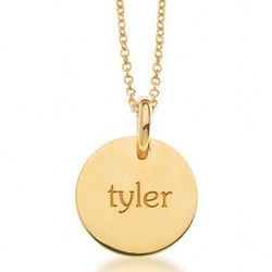 Personalized 24-Karat Gold Plated Mommy Necklace