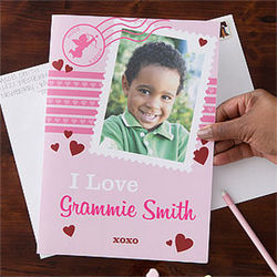 Valentine's Day Personalized Oversized Photo Greeting Card