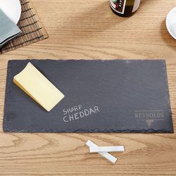 Svelte Slate Personalized Cheese Board