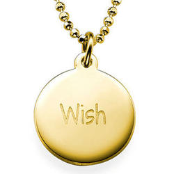 Wish 18k Gold Plated Sterling Silver Necklace