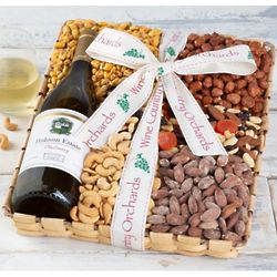 Hobson Estate Chardonnay and Mixed Nuts Gift Basket