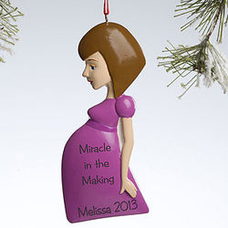 Personalized Mother To Be Christmas Ornament