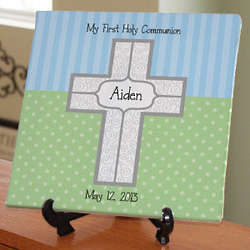 Personalized My First Communion Canvas