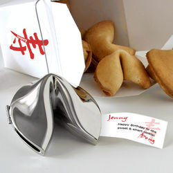Birthday Personalized Silver Fortune Cookie