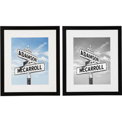 Intersection of Love Personalized Framed Photo Print
