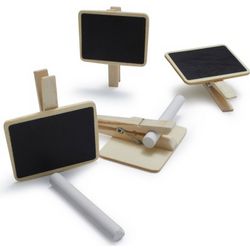 Chalkboard Clips with Chalk