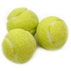2.2 Pounds of Sour Powder Filled Tennis Gumballs