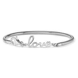 Pandora Compatible Sterling Silver Love Script Bracelet