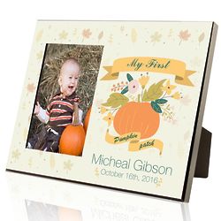 Personalized My First Pumpkin Patch Picture Frame