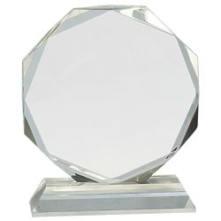 Personalized Octagon Crystal Award
