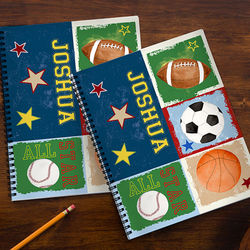 Personalized Kid's Sports Notebooks