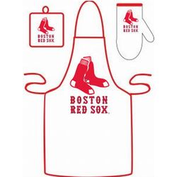 Boston Red Sox Grilling Apron Set