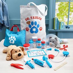 Kid's Personalized Examine and Treat Vet Toys Gift Set