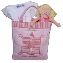 Personalized Ballerina Tote Gift Set
