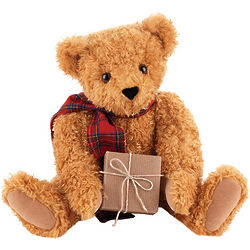 Vintage Christmas Teddy Bear