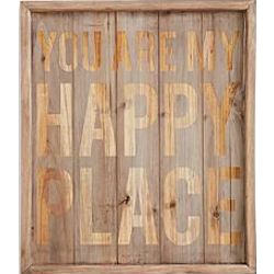 My Happy Place Wood Sign